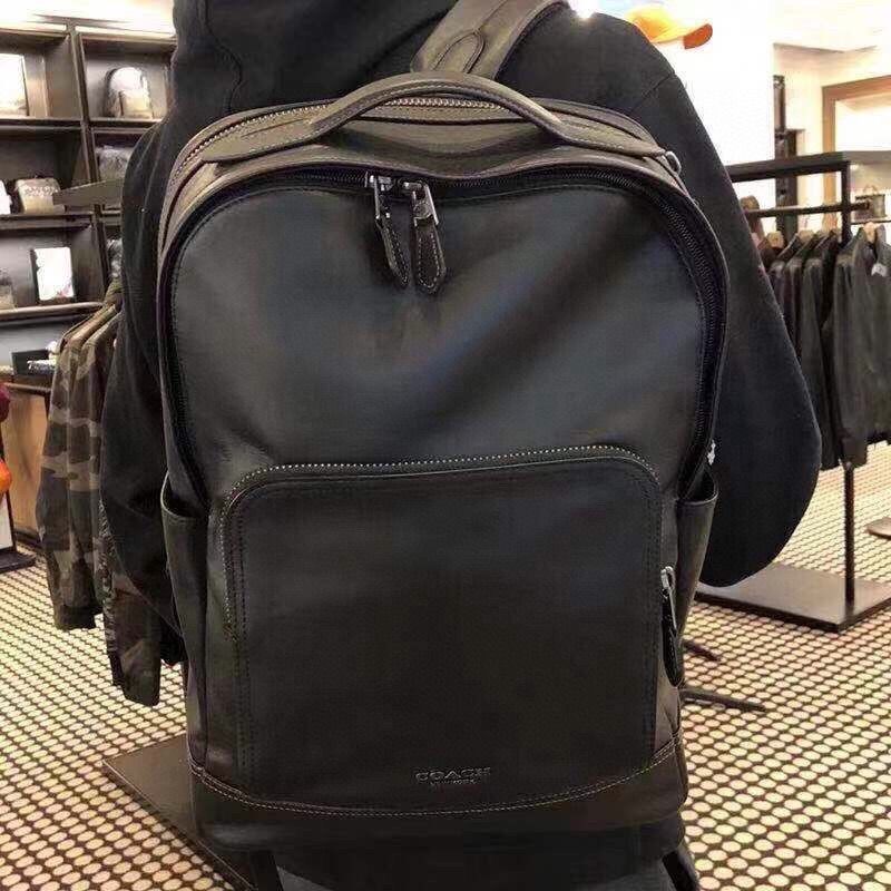 coach f37599 mens leather backpack casual business bag Men s Fashion Bags Backpacks on Carousell