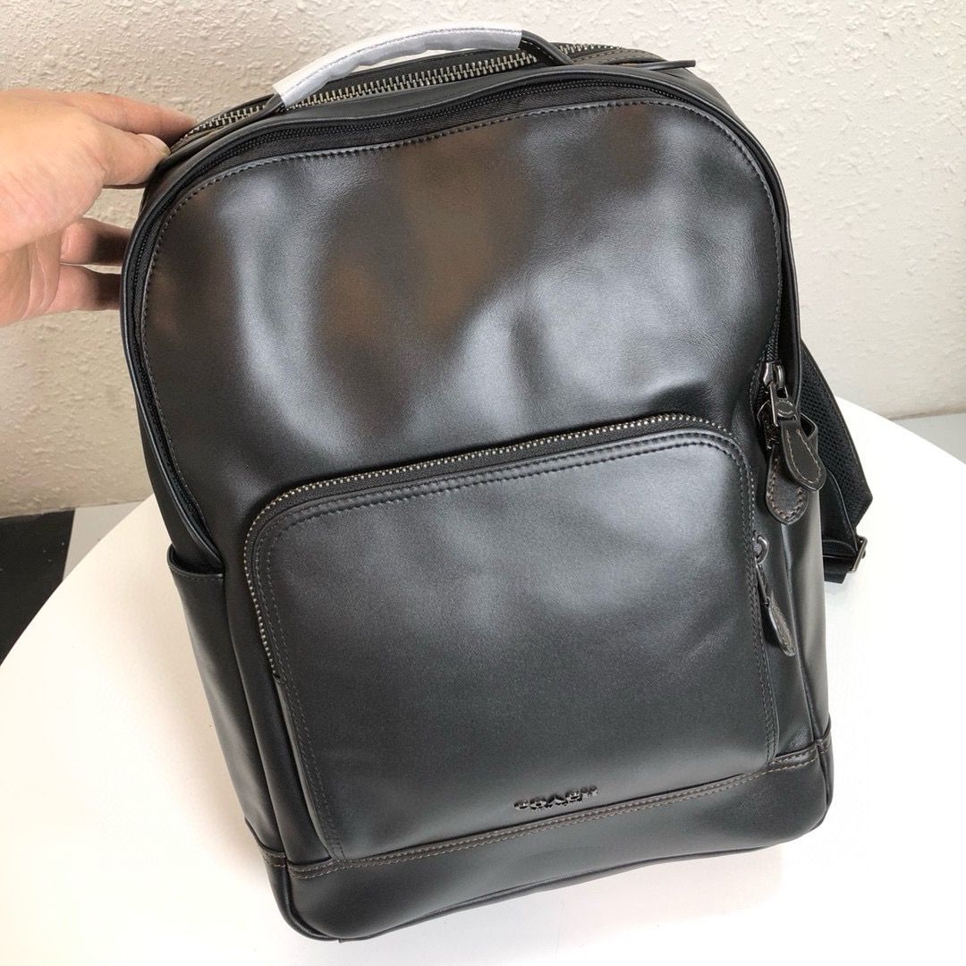 coach f37599 mens leather backpack casual business bag Men s Fashion Bags Backpacks on Carousell