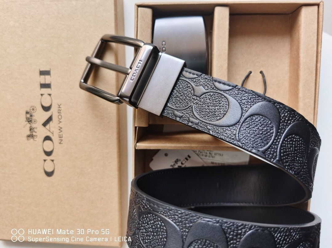 coach mens f55157 belt set gift set, Men's Fashion, Watches