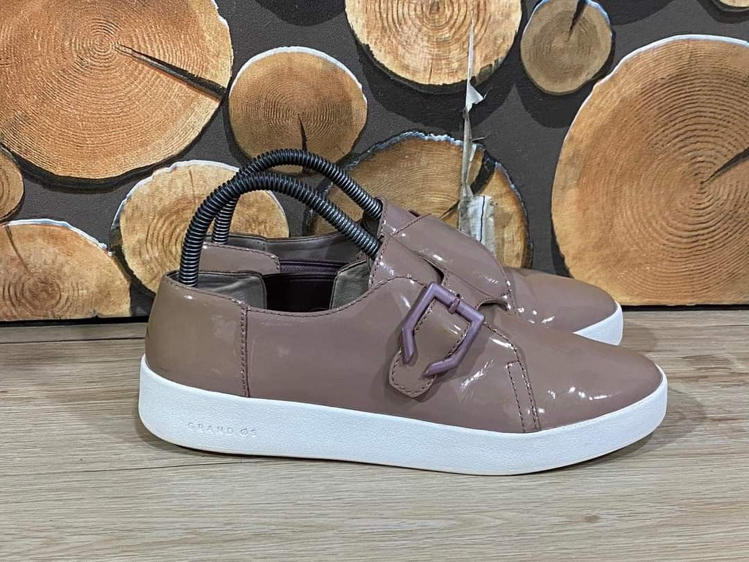 Cole haan original womans grandpro spectator leather patent slippers