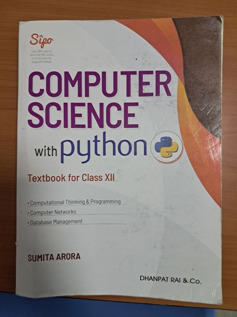 Computer Science Book- Sumita Arora CBSE class XII, Hobbies & Toys ...