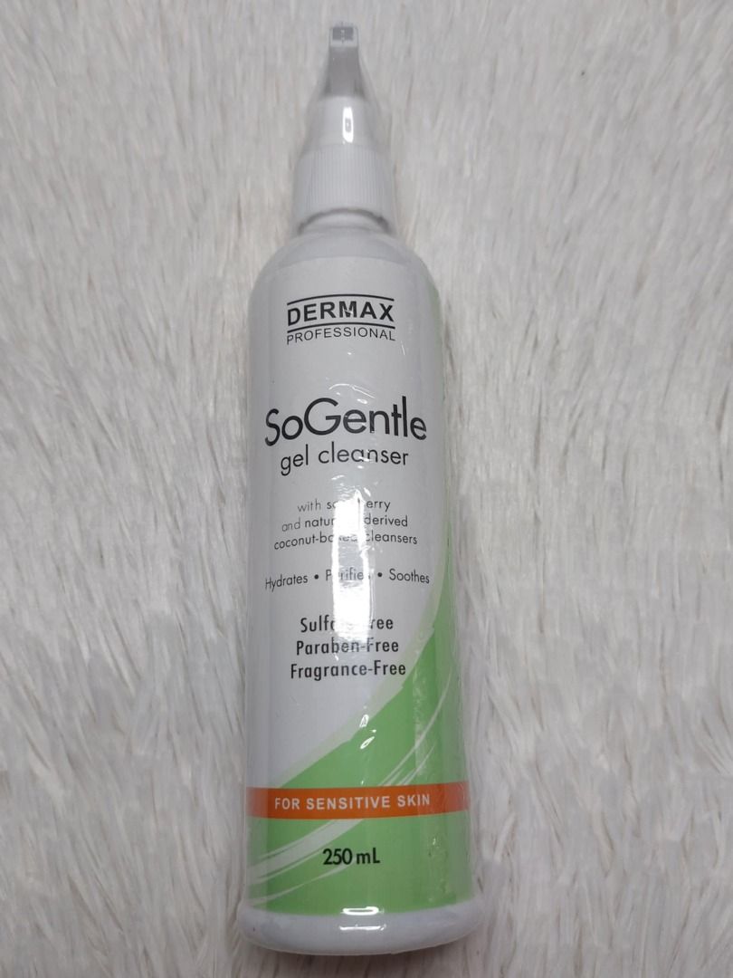 Dermax Professional SoGentle Gel Cleanser (Category: Face Care) located in Baguio. Submitted by lesde2600 (Listing ID 1332513220, Image 1). Description: Original Price: 420 php Exp. Date: 06/14/2027.
