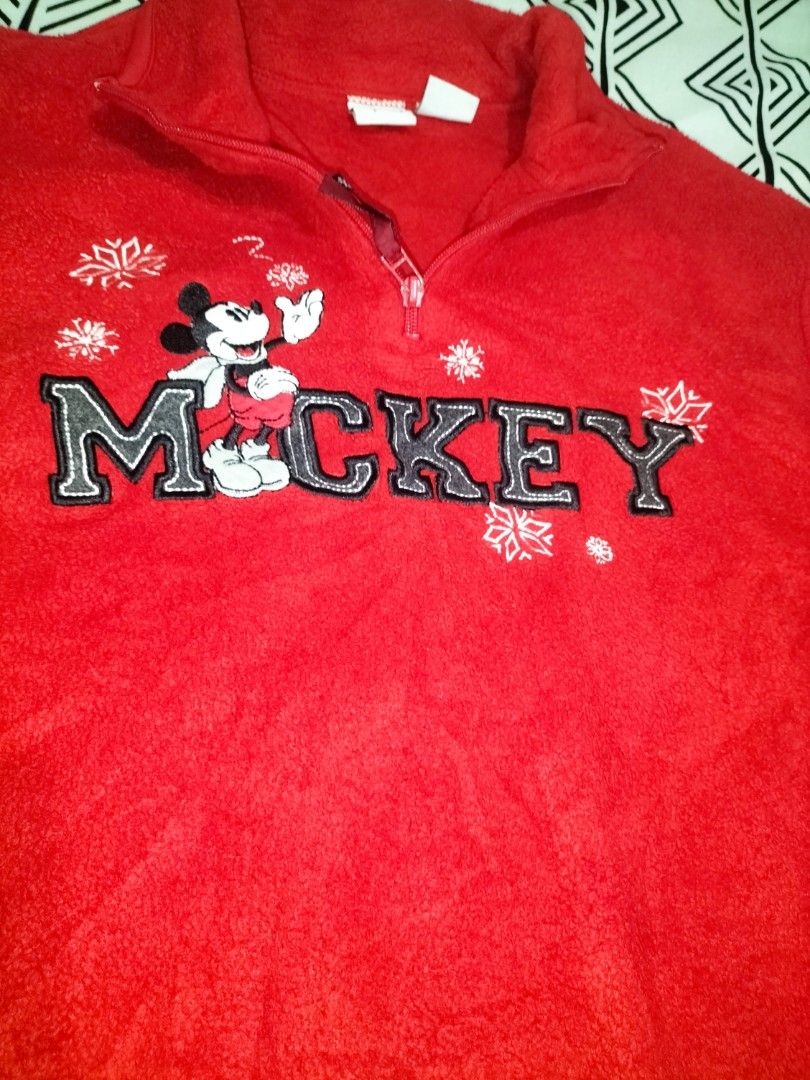 Disney Mickey Mouse Fleece Jacket (Category: Activewear) located in Mandaue City. Submitted by DREAD032 (Listing ID 1332502743, Image 2). Description: Disney Mickey Mouse Jacket In very good condition no issues Size Large Dimensions posted on pictures Color rate 10/10 Free shipping thru LBC branch pick up only.