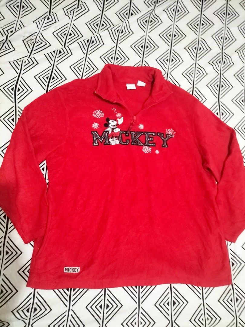 Disney Mickey Mouse Fleece Jacket (Category: Activewear) located in Mandaue City. Submitted by DREAD032 (Listing ID 1332502743, Image 1). Description: Disney Mickey Mouse Jacket In very good condition no issues Size Large Dimensions posted on pictures Color rate 10/10 Free shipping thru LBC branch pick up only.