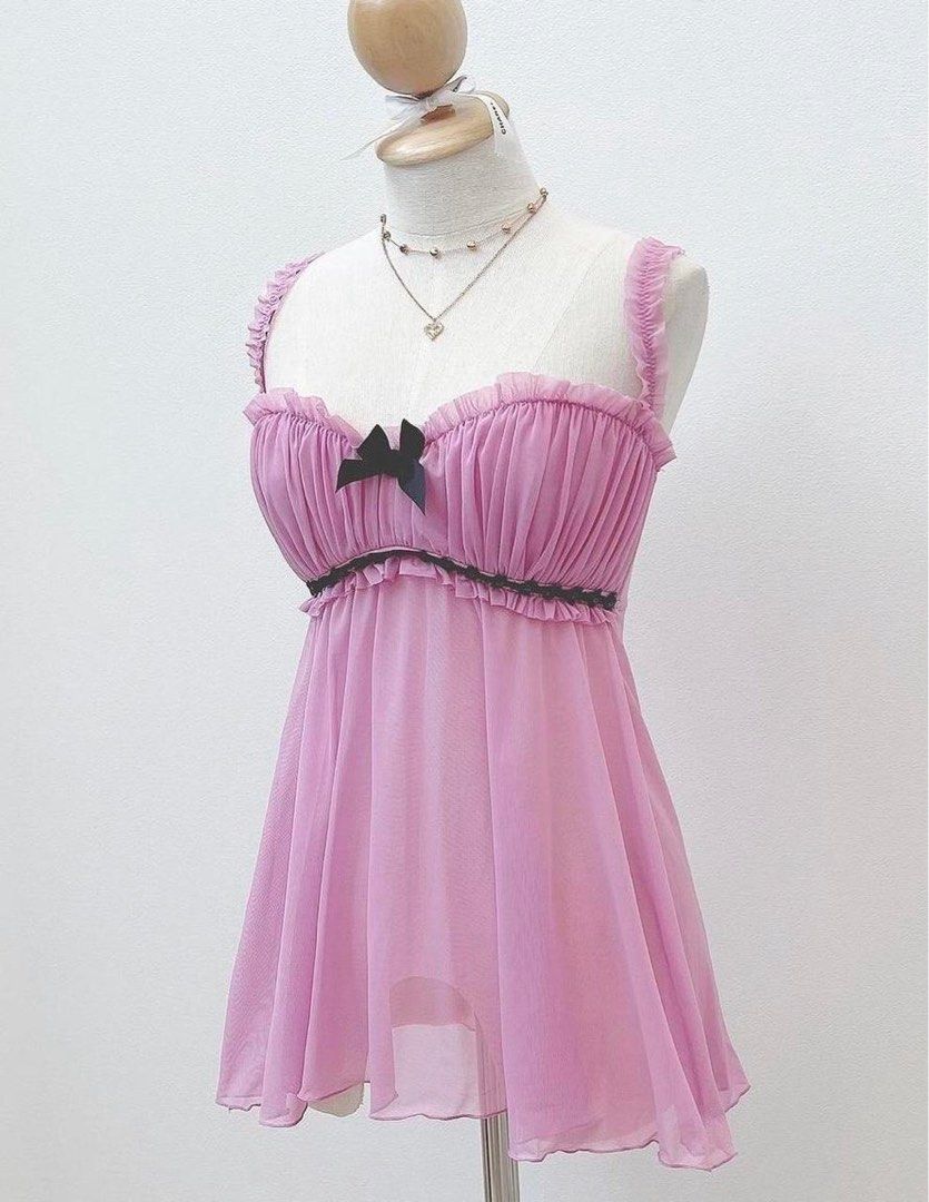 Fredericks of Hollywood vintage 90s babydoll milkmaid padded dress coquette fairy  dress, Women's Fashion, Dresses & Sets, Dresses on Carousell
