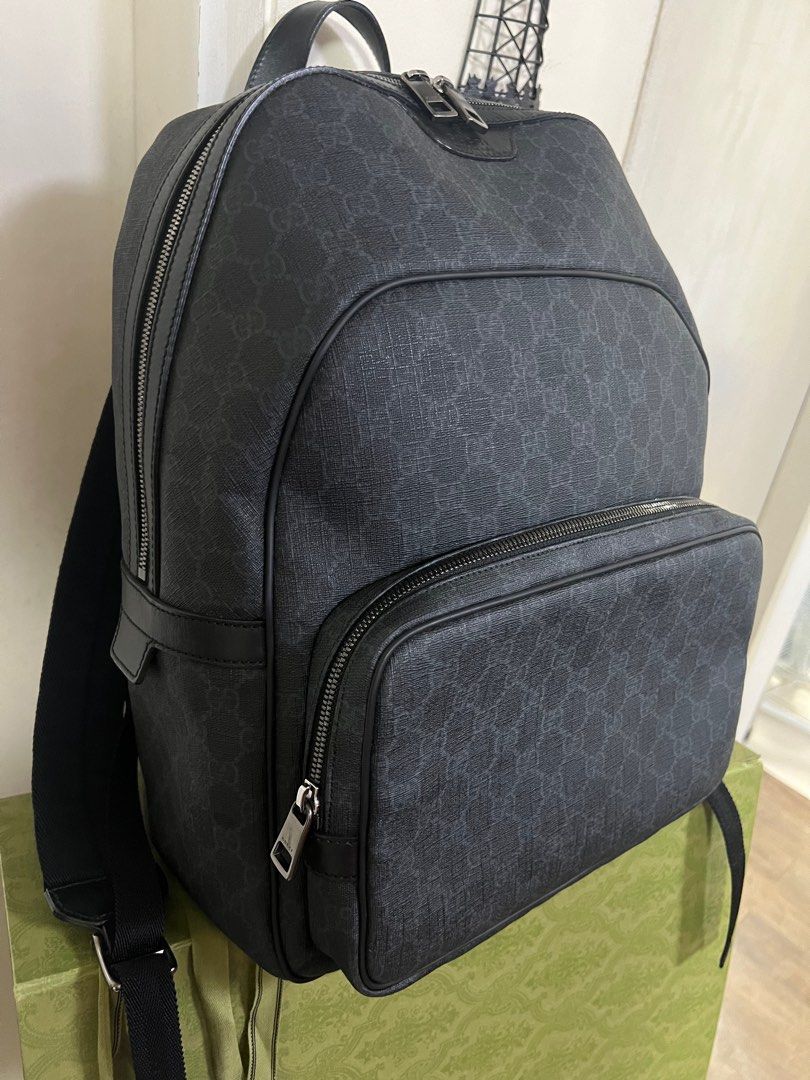 Gucci gg supreme backpack black hotsell