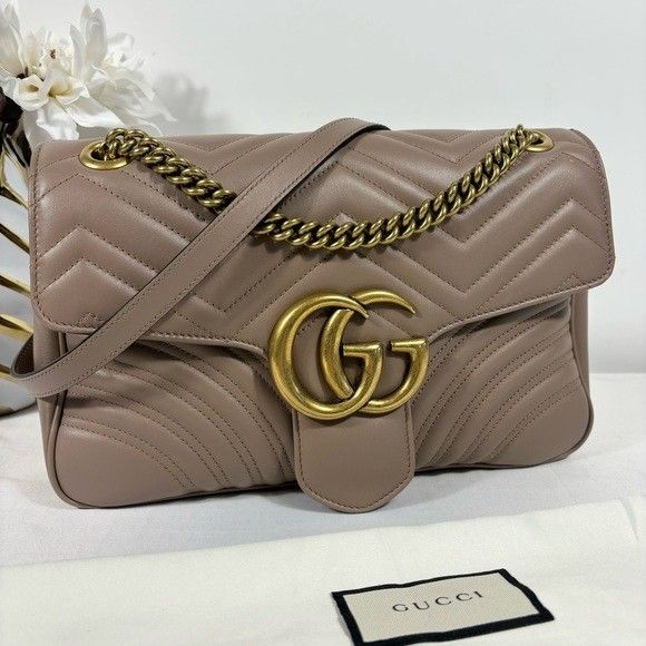 Gucci GG Medium Marmont Flap Crossbody Luxury Bags Wallets on Carousell