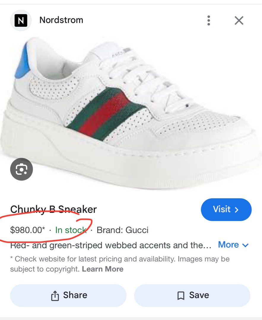 Gucci latest sneakers top