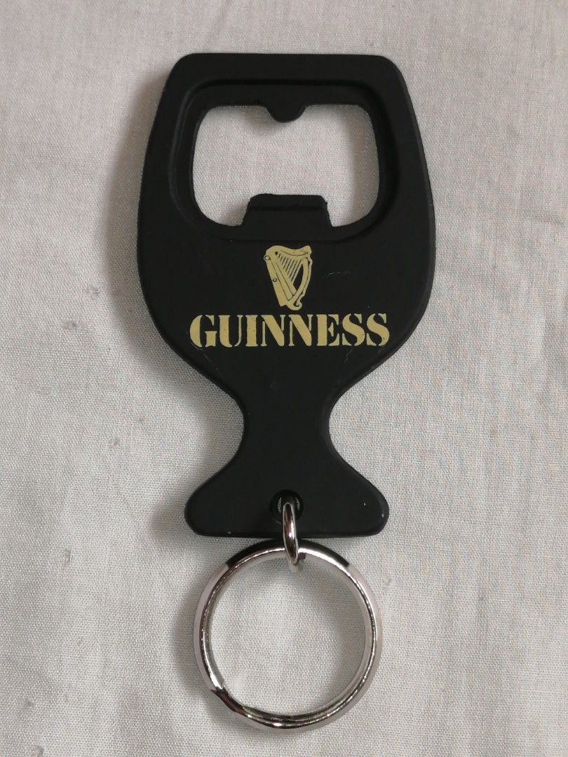 Guinness Cup Design Metal Bottle Opener Keychain, Hobbies Toys
