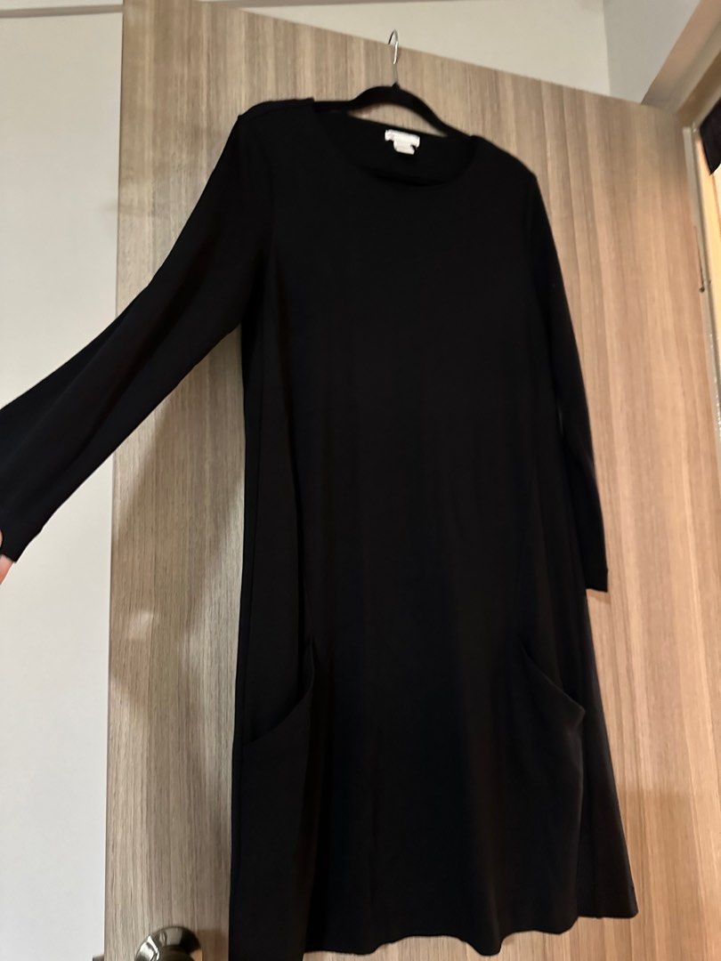 H&M Black Long Sleeve Dress, Women's Fashion, Dresses & Sets, Dresses on  Carousell