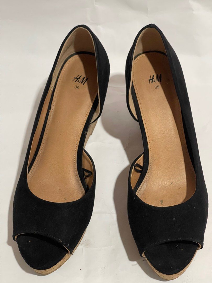 H&m black platform shoes clearance
