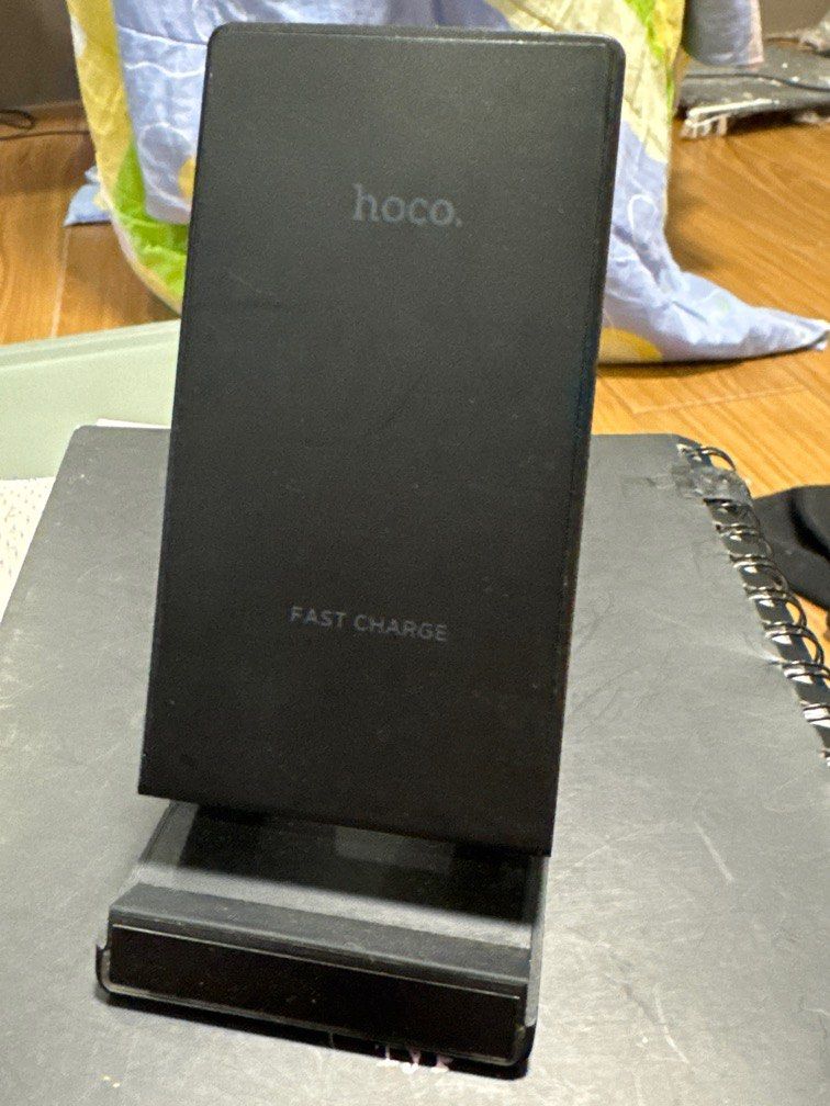 Hoco Wireless Charger “CW1B Z-SHAPE” PORTABLE TABLETOP CHARGING DOCK (Category: Chargers & Cables) located in Quezon City. Submitted by remilia. (Listing ID 1332484910, Image 2). Description: 💫 Hoco Wireless Charger “CW1B Z-SHAPE” PORTABLE TABLETOP CHARGING DOCK - Works perfectly, Qi Standard - Few scratches - No box, no cable / Uses Micro USB for the cable I don't have the OG cable anymore but I can provide a replacement if you don't have a Mic