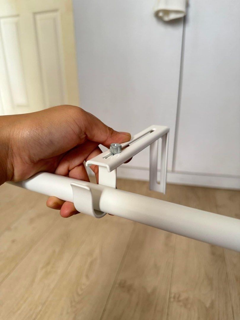 Ikea White Curtain Rod Set, Furniture & Home Living, Home Decor