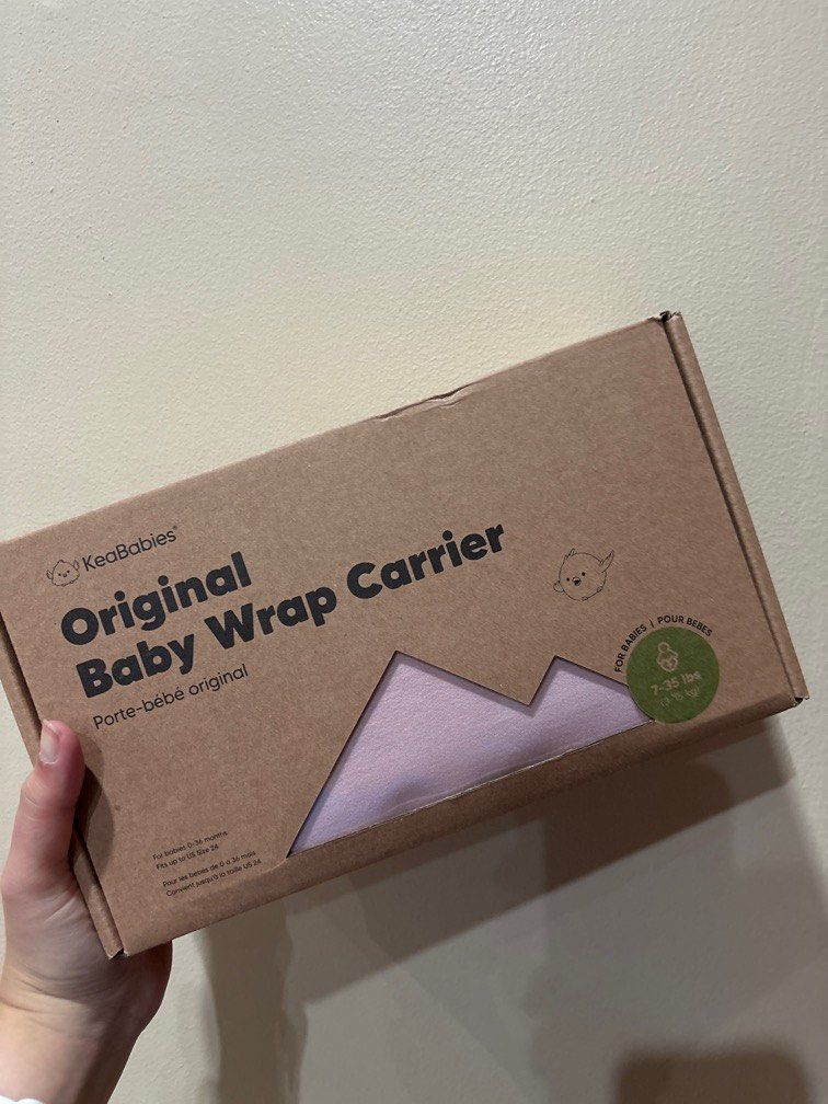 KeaBabies original baby wrap carrier (Category: Baby Toiletries & Grooming) located in Mandaluyong City. Submitted by kat.store (Listing ID 1332535018, Image 1). Description: Brand new and unopened. Purchased in the USA for myself, I just wasn’t able to use it.