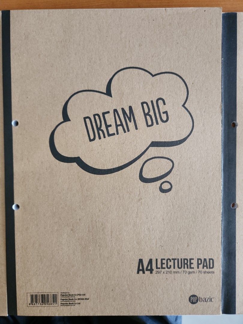 Lecture Pad (Category: Stationery & School Supplies) located in Singapore. Submitted by itsjf (Listing ID 1332488708, Image 1). Description: Lecture Pad from Popular I have 3 x brand new lecture pad Each selling for $1.