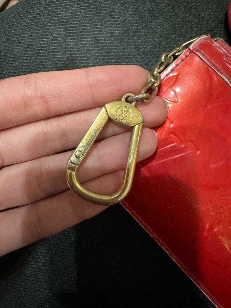 Louis Vuitton Red Coin Purse (Category: Luxury Bags & Wallets) located in Manila. Submitted by whitechocolatechip (Listing ID 1332555891, Image 3). Description: Still functional and cute. Can be used as a bag charm :) See pics for flaws. .