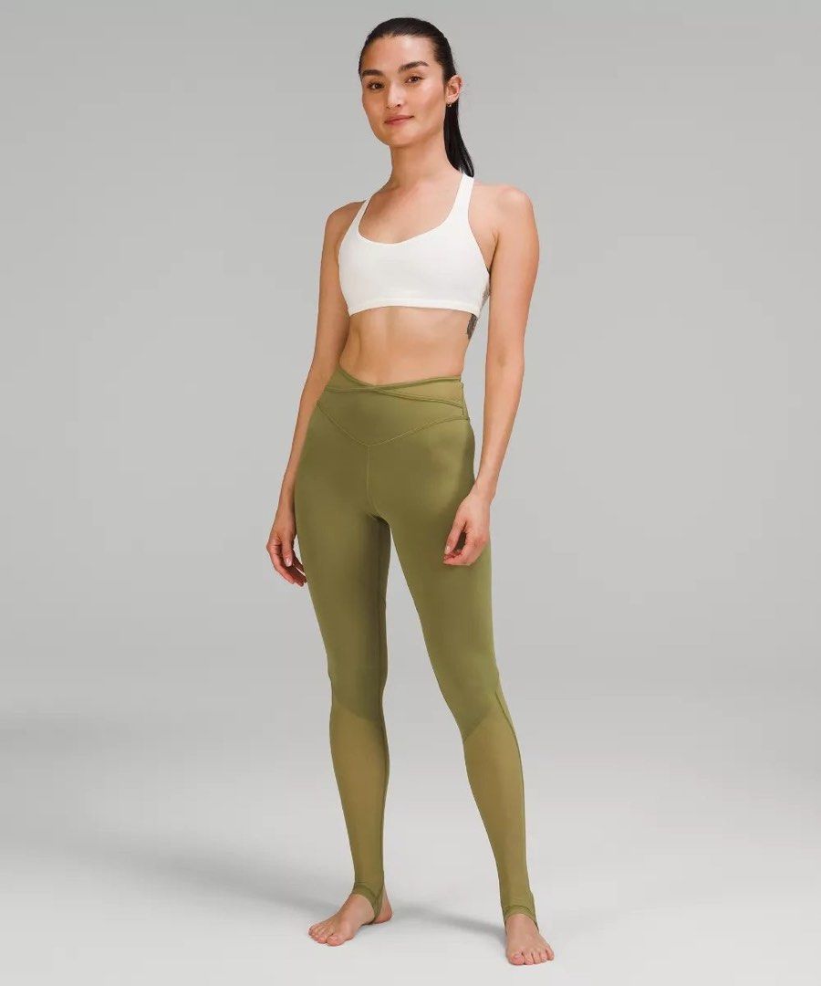 BNWT Lululemon Nulu and Crisscross Mesh Stirrup Tight in BRZG Size 14 Women s Fashion Activewear on Carousell