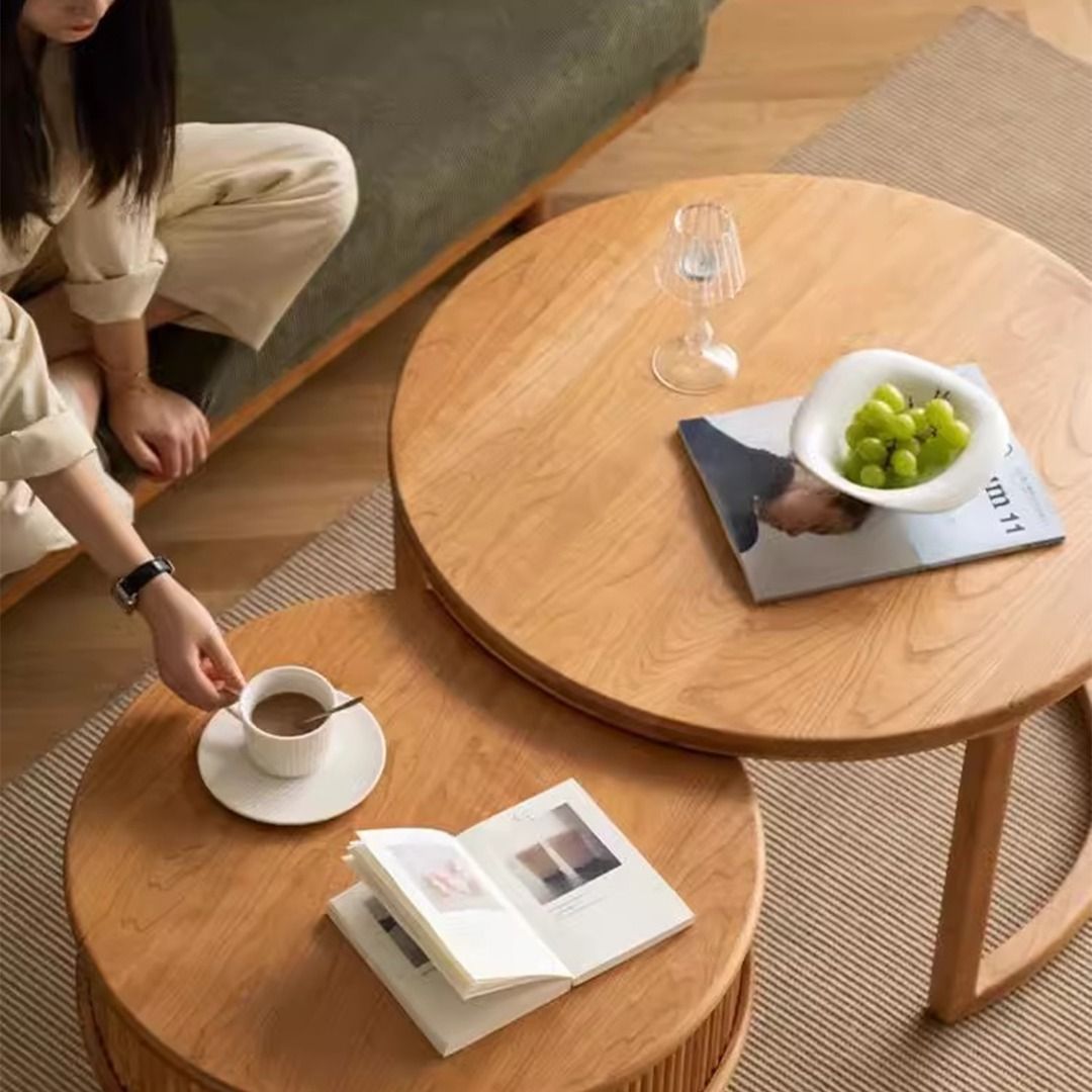 MAS 2485 Masdio DOLF Japandi Solid Wood Nesting Coffee Table Furniture Home Living Furniture Tables Sets on Carousell