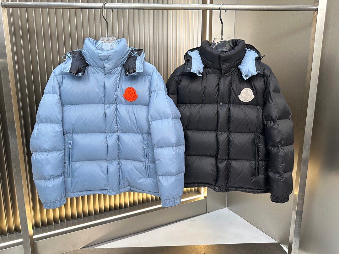 Men s down jacket black grey moncler fendi Gucci Carousell