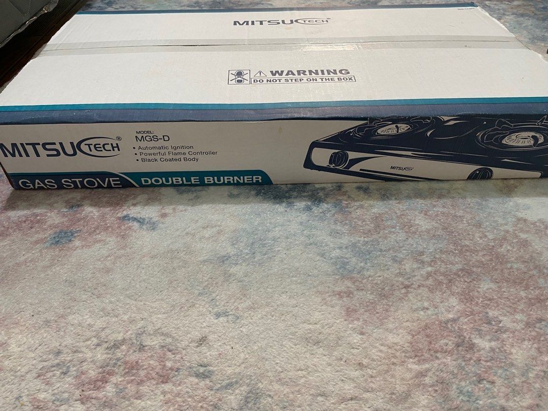 Mitsutech Gas Stove Double Burner (Category: Other Kitchen Appliances) located in Mandaue City. Submitted by aili_ (Listing ID 1332571669, Image 2). Description: For sale BRANDNEW Mitsutech double burner, sealed/ unopened. Location @ Tabok, Mandaue City .