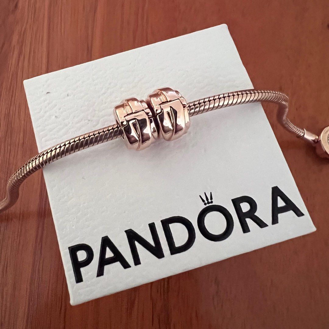 Rose gold pandora stoppers clearance