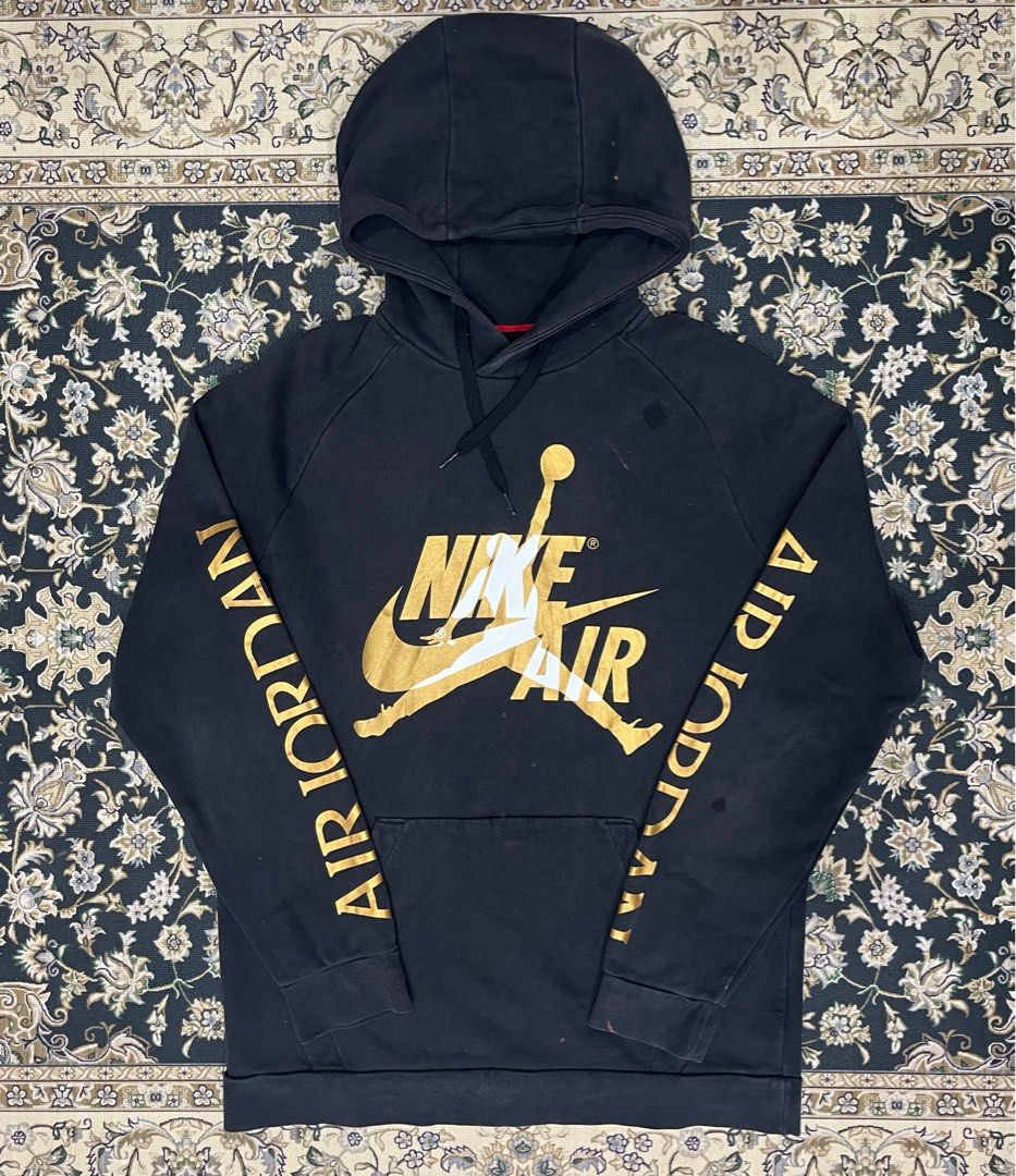 nike air jordan hoodie gold