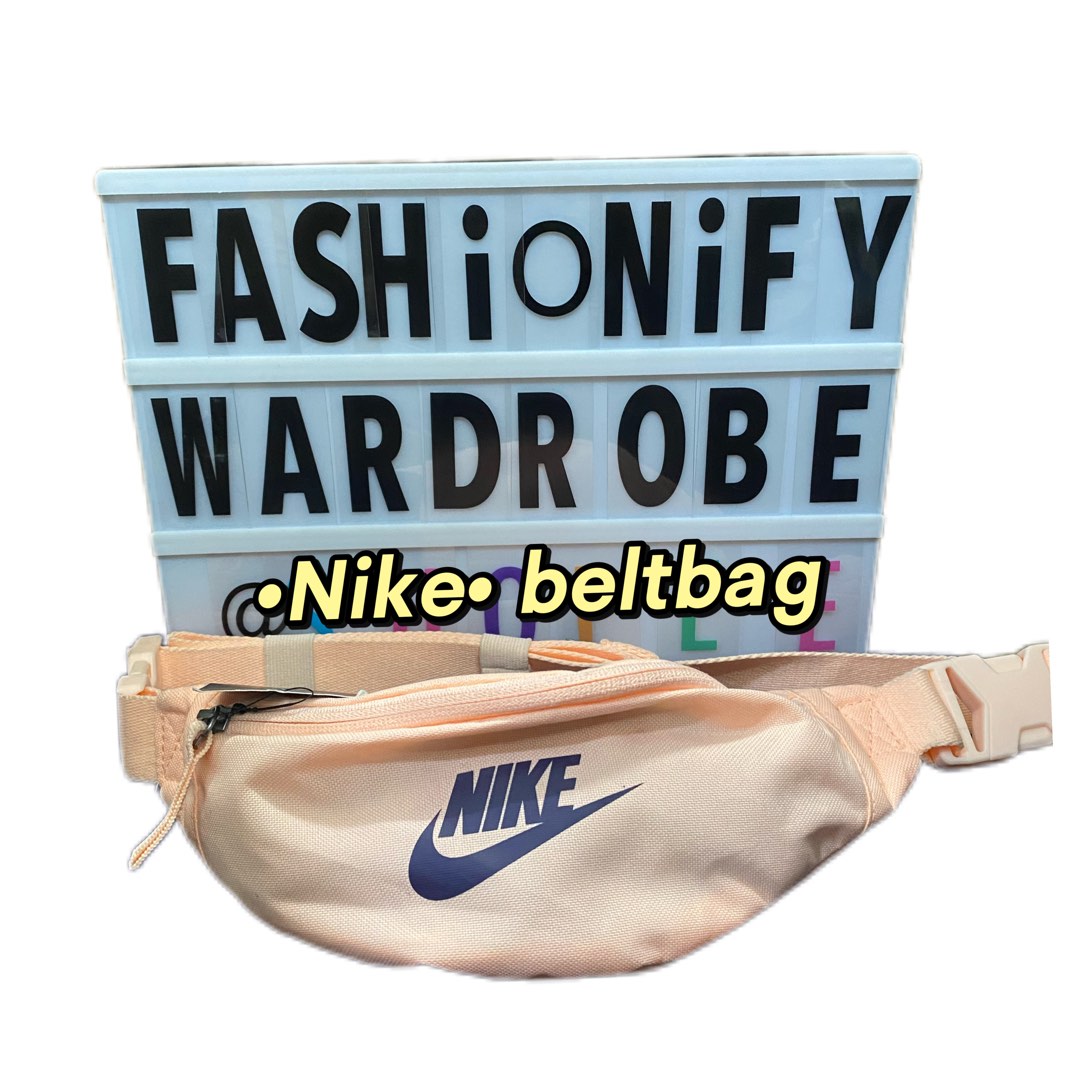 Nike peach beltbag Women s Fashion Bags Wallets Cross body Bags on Carousell