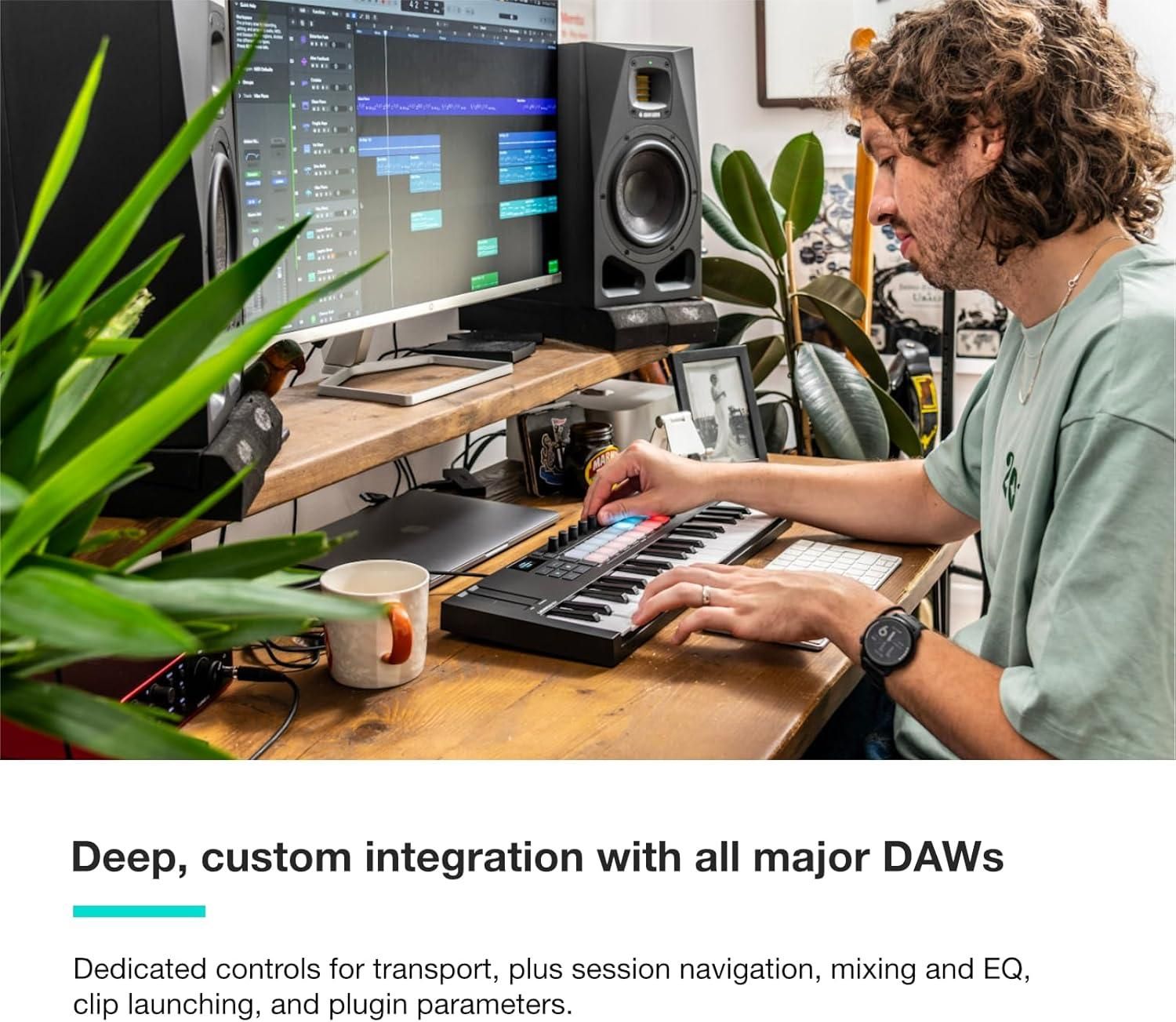 Novation Launchkey Mini 37 MK4 Portable 37Key, USB, MIDI Keyboard