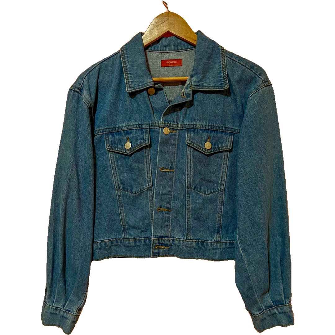 Original Bench Denim Jacket Small Women s Fashion Coats Jackets and Outerwear on Carousell