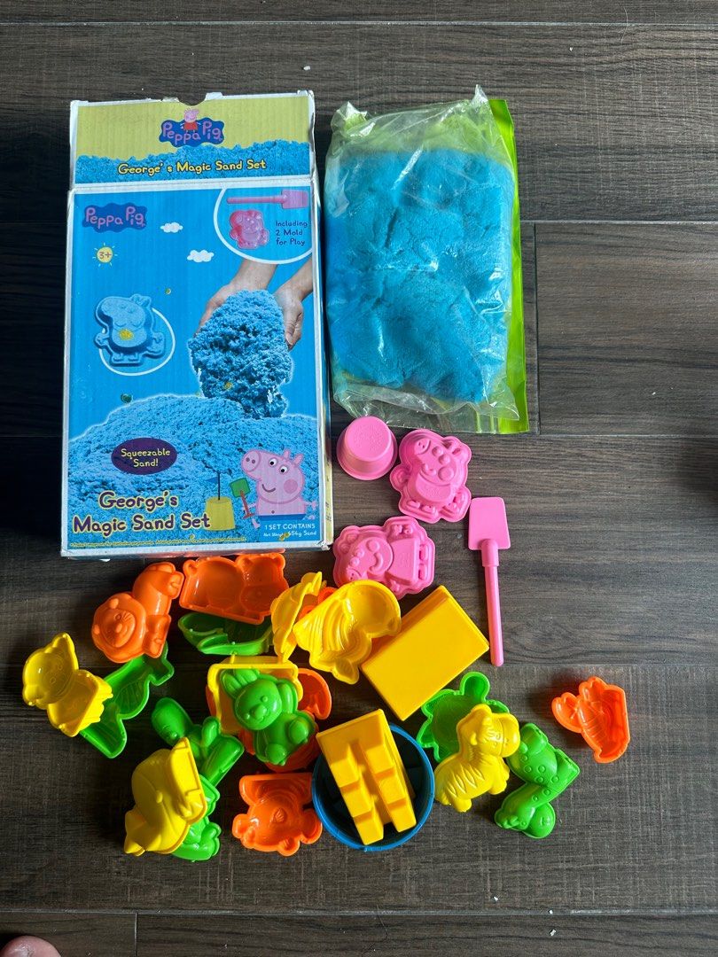 Peppa pig kinetic sand George s magic sand set