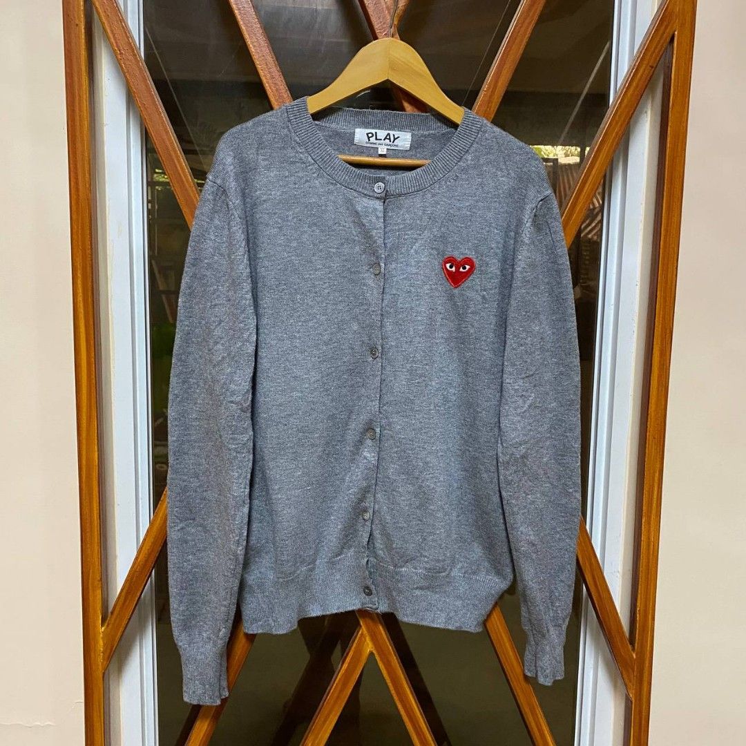 Play cdg cardigan Women s Fashion Activewear on Carousell