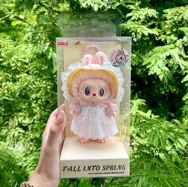 POP LAND FALL INTO SPRING 人形 🌷POPMART MOKOKO-春の日の花のラバーぬいぐるみキーホルダー