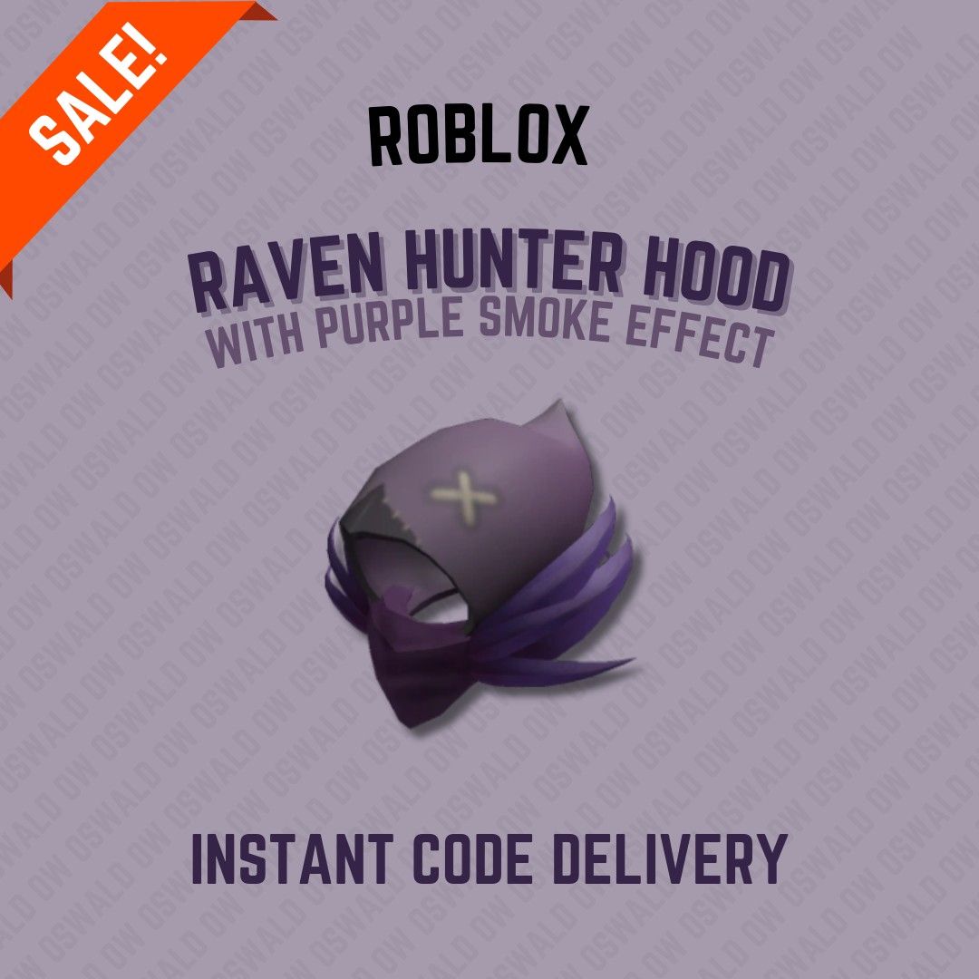 Raven Hunter Hood - Roblox Item Code (Category: Game Gift Cards & Accounts) located in Manila. Submitted by oswaldow (Listing ID 1332612012, Image 1). Description: An exclusive Roblox Code with Effects when used in game. Kindly check video reference of each item through youtube to see its effects in game. The payment process is through Gcash. I also do meetups if you are nearby my area. Cash on the Delivery is unavailable. I highly encourage to l