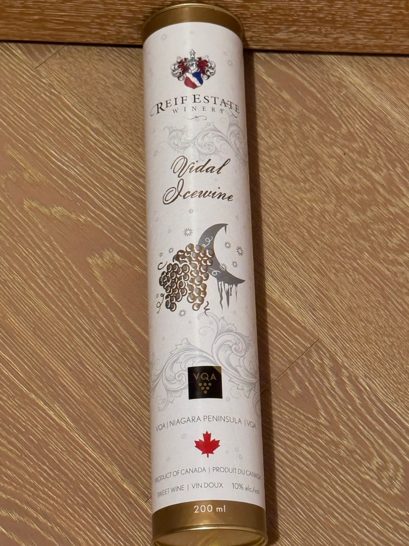 Reif Estate Winery Vidal Ice Wine 冰酒, 嘢食 & 嘢飲, 酒精飲料 Carousell