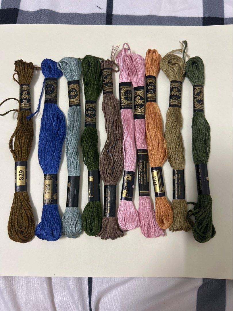 (Set 4) DMC Cotton Threads 8m Cross Stitch Embroidery (Category: Craft Supplies & Tools) located in Makati City. Submitted by luizamtups (Listing ID 1305585140, Image 1). Description: .