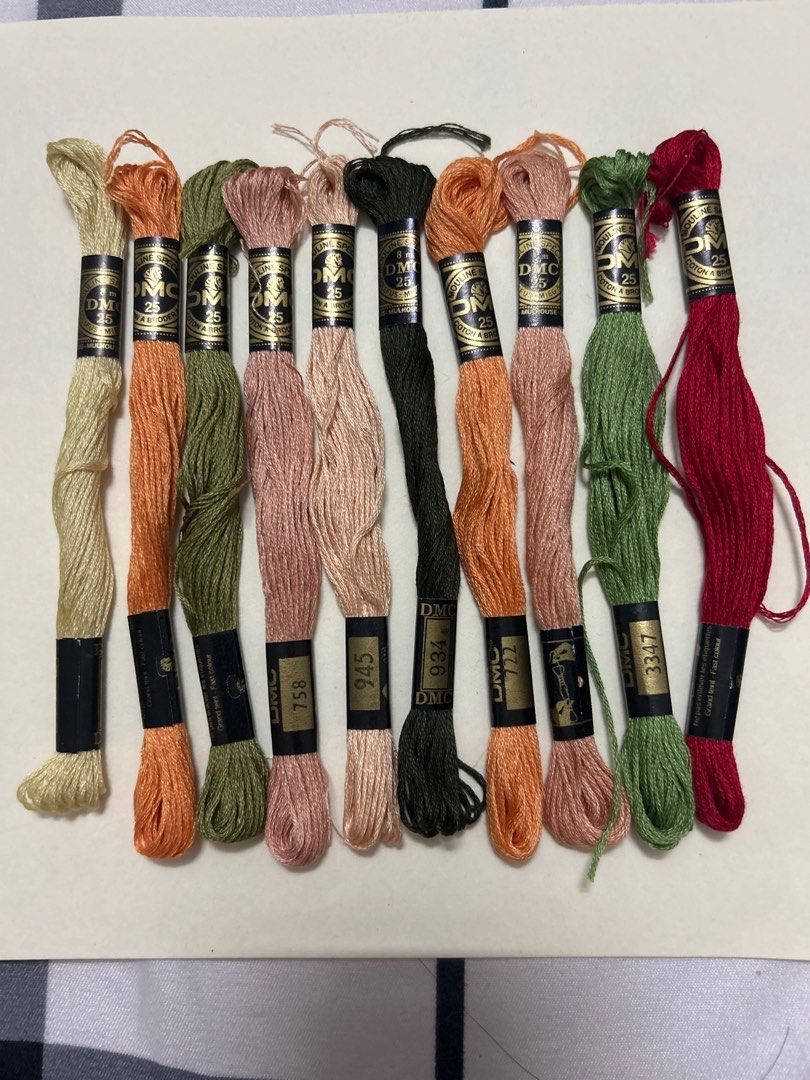 (Set 6) DMC Cotton Threads 8m Cross Stitch Embroidery (Category: Craft Supplies & Tools) located in Makati City. Submitted by luizamtups (Listing ID 1305585760, Image 1). Description: .