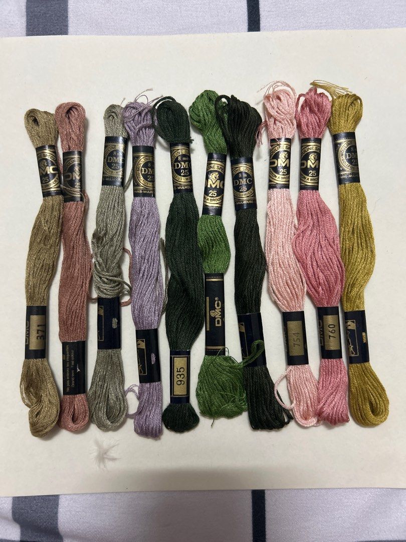 (Set 9) DMC Cotton Threads 8m Cross Stitch Embroidery (Category: Craft Supplies & Tools) located in Makati City. Submitted by luizamtups (Listing ID 1305587059, Image 1). Description: .