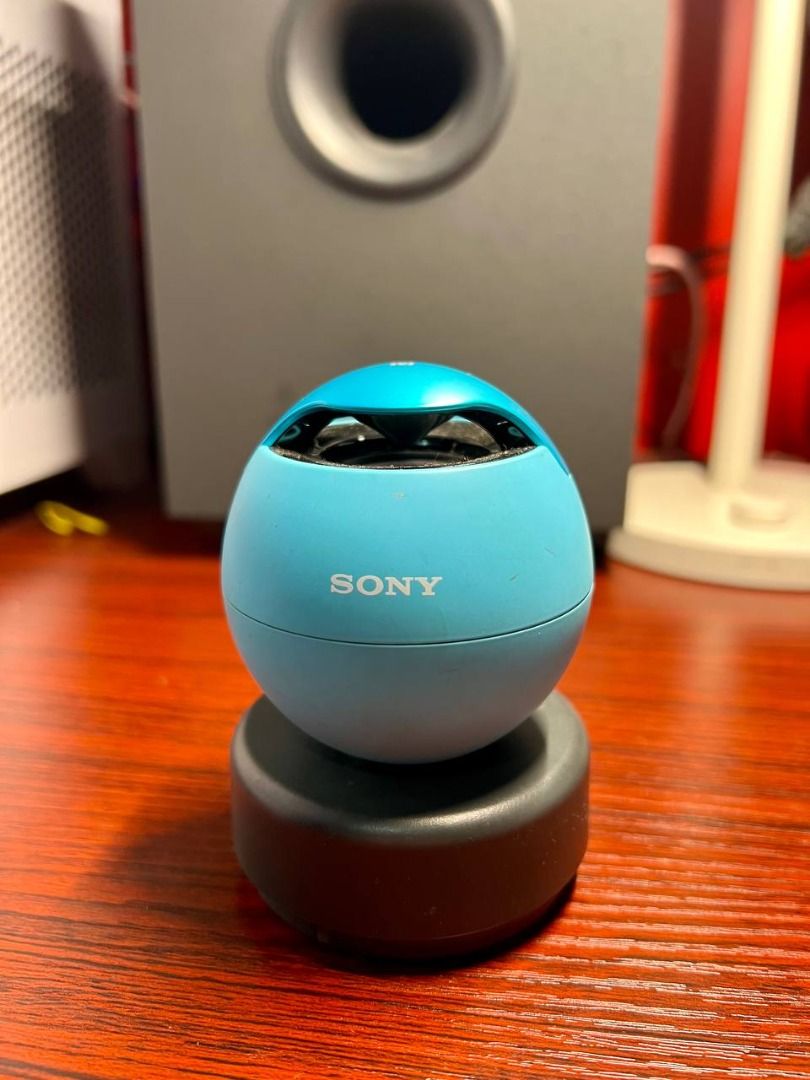 Sony Bluetooth speaker srs-Btv5 (BLUE) (Category: Portable Audio Accessories) located in Baguio. Submitted by carlbenta (Listing ID 1332582925, Image 1). Description: Sony Bluetooth speaker srs-Btv5 (BLUE) -Working well -All buttons working -Bluetooth pairing working well -Slight scratches issue only Location: Baguio City Shipping: J&T/FLASH/LBC .