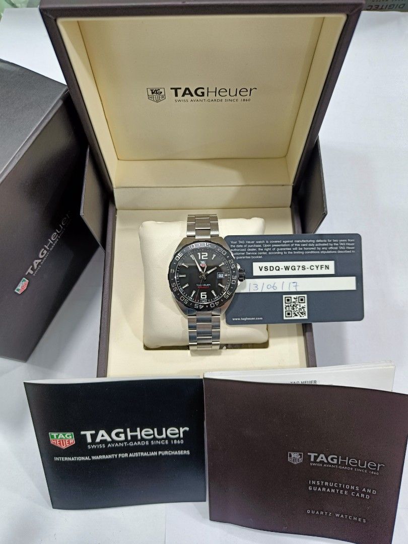Tag Heuer formula 1 waz1110 original full set bekas sangat bagus normal semua siap pakai