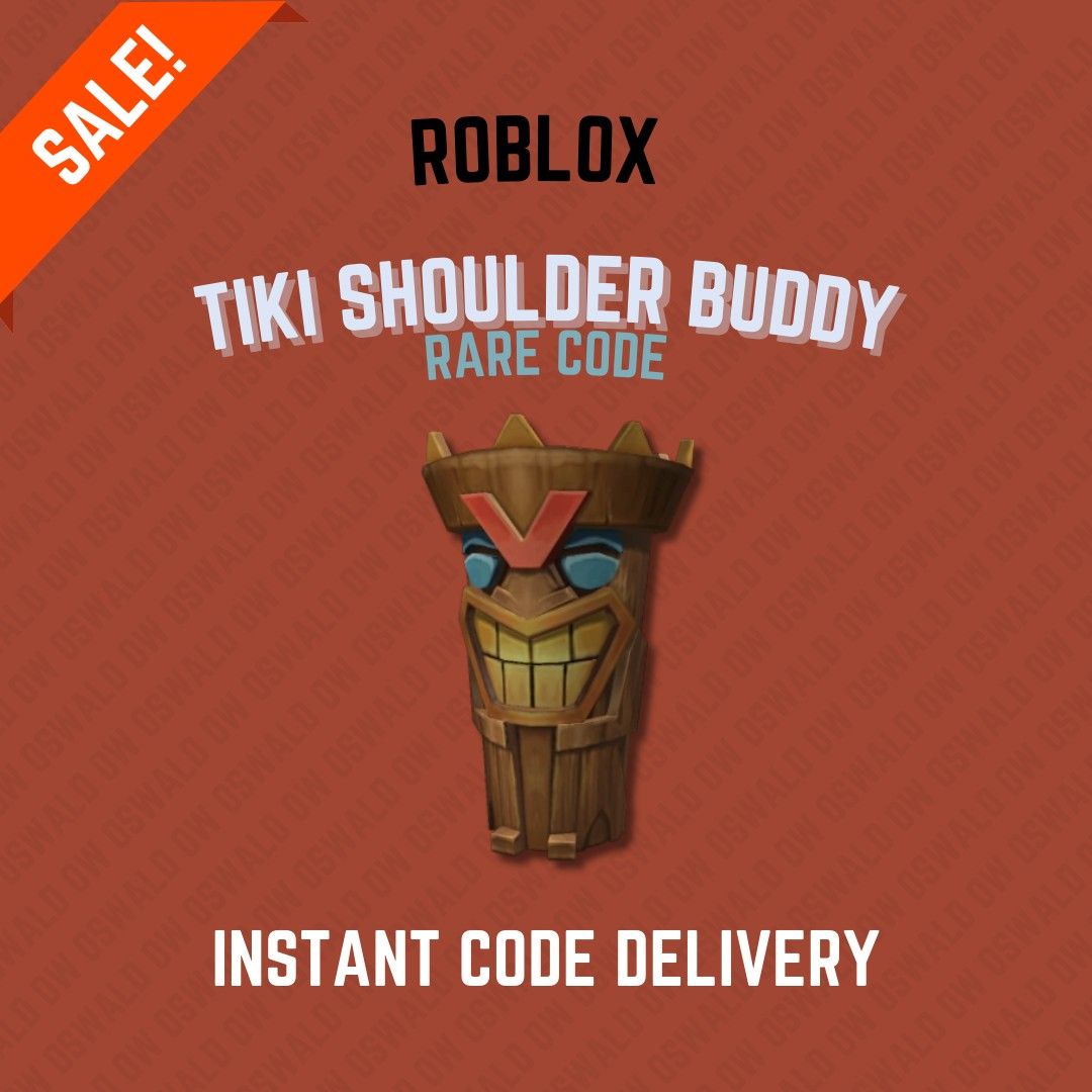 Tiki Shoulder Buddy - Roblox Item Code (Category: Game Gift Cards & Accounts) located in Manila. Submitted by oswaldow (Listing ID 1332612605, Image 1). Description: I am selling rare/exclusive roblox item code from Microsoft/Amazon Prime Gaming. The promotion event of the item was few months/years ago but still redeemable up until this day. The payment process is through Gcash. I also do meetups if you are nearby my area. Cash on the Delivery is