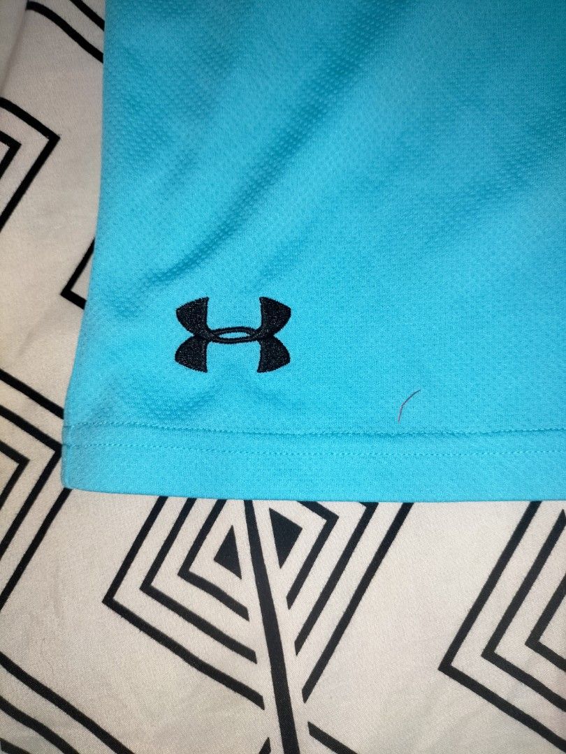 UnderAmour Shorts Glacier Blue (Category: Activewear) located in Mandaue City. Submitted by DREAD032 (Listing ID 1332499364, Image 2). Description: Under Armour Shorts Glacier Blue In good condition minimal issue stain Size XL on tag Dimensions posted in pictures logoUA is embroided Free shipping thru LBC branch pick up only.