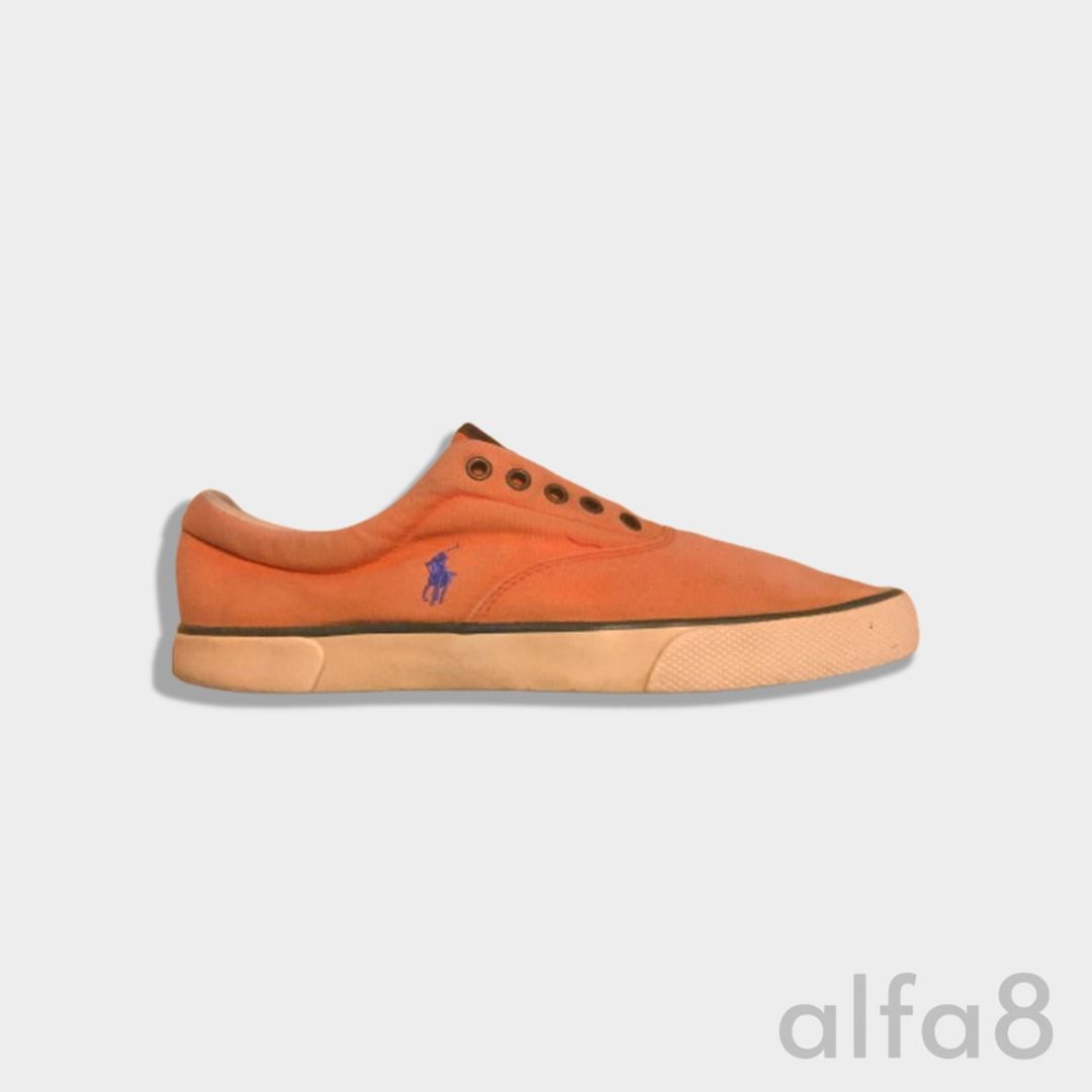 US 10.5 POLO RALPH LAUREN Forestmont II Canvas Shoes Orange Sneakers Vintage Men s Fashion Footwear Casual Shoes on Carousell