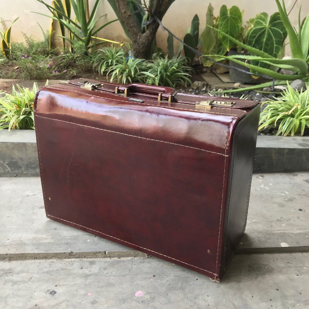 Vintage Samsonite Luggage Leather Suitcase Style 50s/60s Big Giant