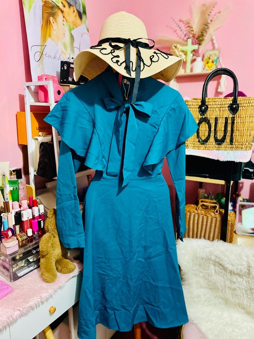 Vintage blue dress online