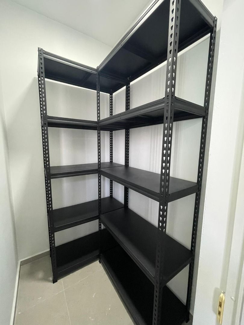 4T Boltless Storage Rack - Cream/Black [Delivery & Installation ...