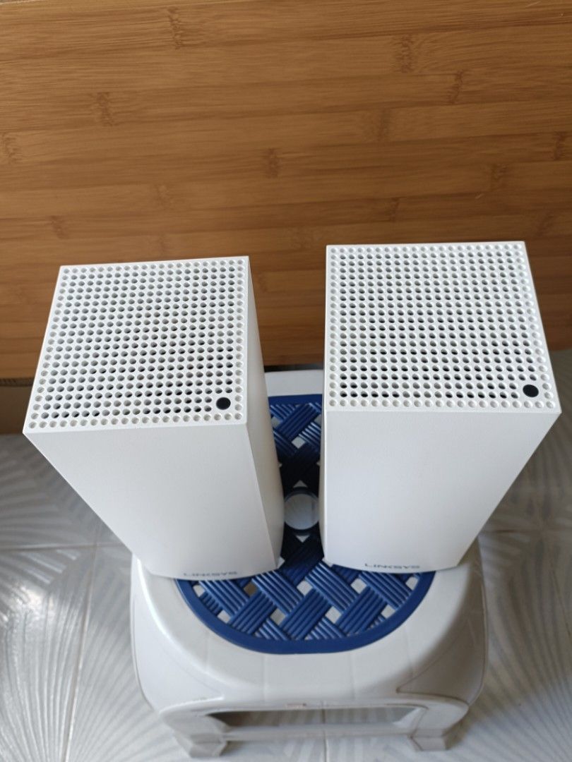 有單有保 2-pack Tri-band WiFi 6 Mesh router 三頻 路由器, Linksys Velop MX4200 ...
