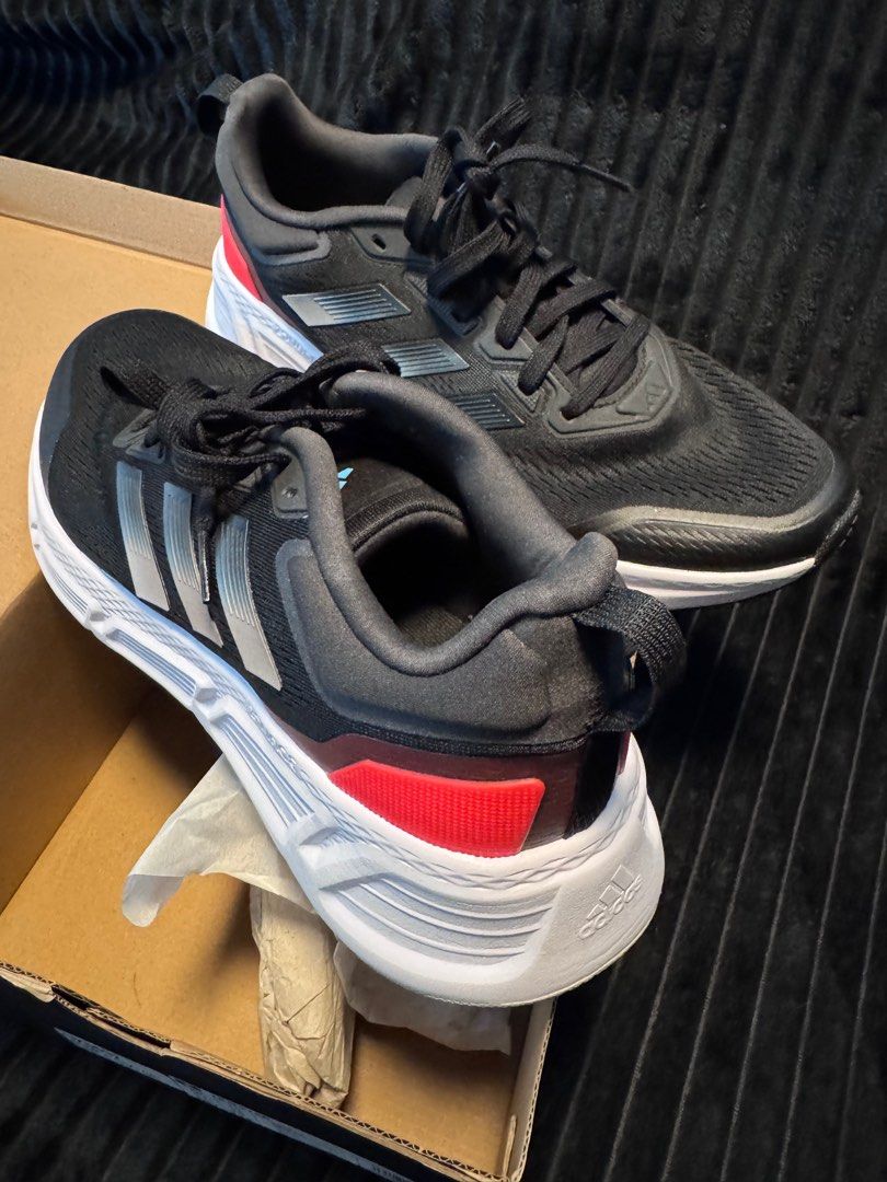 Adidas Questar Rubber Shoes size 10.5 (Category: Sneakers) located in Mandaluyong City. Submitted by thestoreph (Listing ID 1332664456, Image 3). Description: Authentic product Payment via GCash or BPI. Payment before shipment. Meet up. Strictly in SM Light only ( beside BONI Mrt Station) Can ship. Lalamove/Grab/LBC Buyer shoulders shipping fee Posted price is last price Posted until sold.