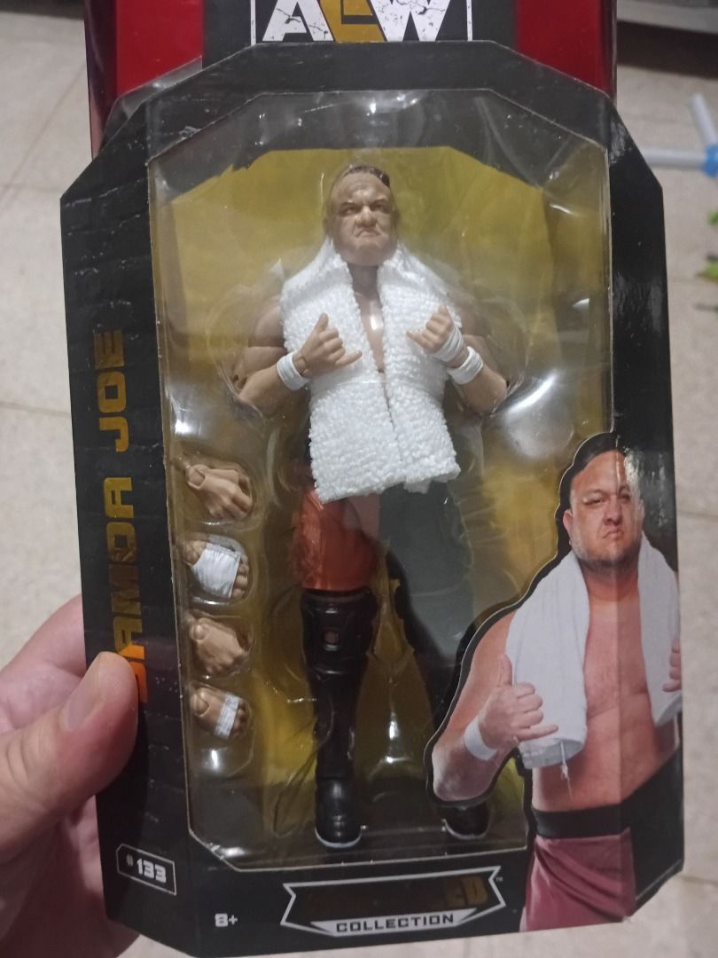 WWE AEW Samoa Joe (Category: Action & Battle Toys) located in Manila. Submitted by paksiwtokwa.paksiwtokwa (Listing ID 1332732846, Image 1). Description: AEW Samoa Joe MiSB Bnew 1200php Location: project 8 QC.