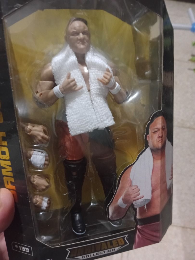 WWE AEW Samoa Joe (Category: Action & Battle Toys) located in Manila. Submitted by paksiwtokwa.paksiwtokwa (Listing ID 1332732846, Image 2). Description: AEW Samoa Joe MiSB Bnew 1200php Location: project 8 QC.