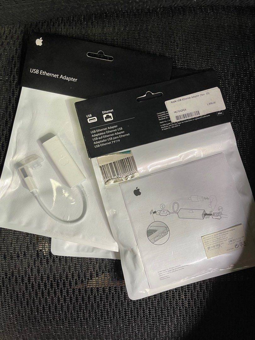 Apple Ethernet LAN Adapter (Category: Cables & Adaptors) located in Mandaluyong City. Submitted by thestoreph (Listing ID 1332658993, Image 1). Description: USB A to Ethernet Authentic Apple product Payment via GCash or BPI. Payment before shipment. Meet up. Strictly in SM Light only ( beside BONI Mrt Station) Can ship. Lalamove/Grab/LBC Buyer shoulders shipping fee Posted price is last price Posted until sold.